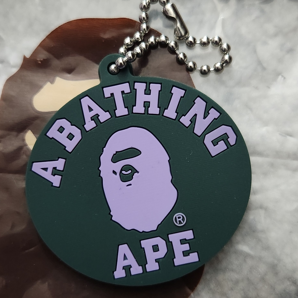 Rare Bape Sample Keychain Purple and Green